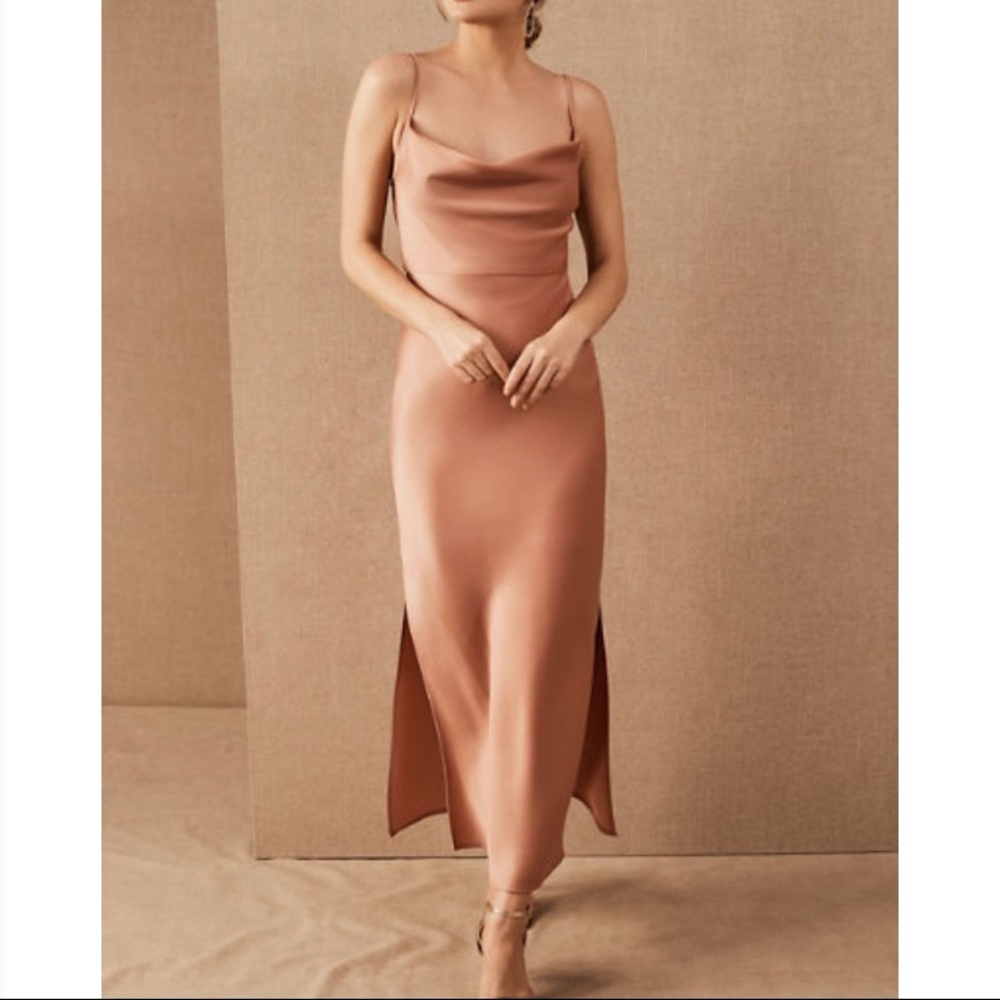 Cali Satin Charmeuse Midi Dress